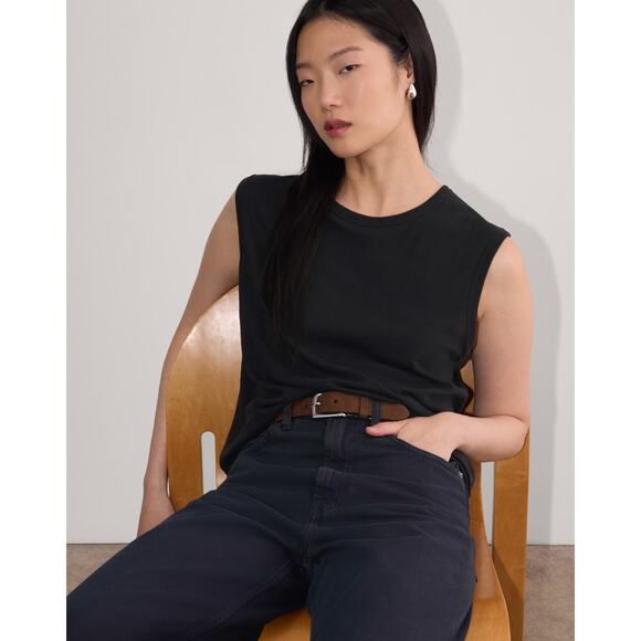 Everlane Black The Air Muscle Tank - Picture 3 of 4